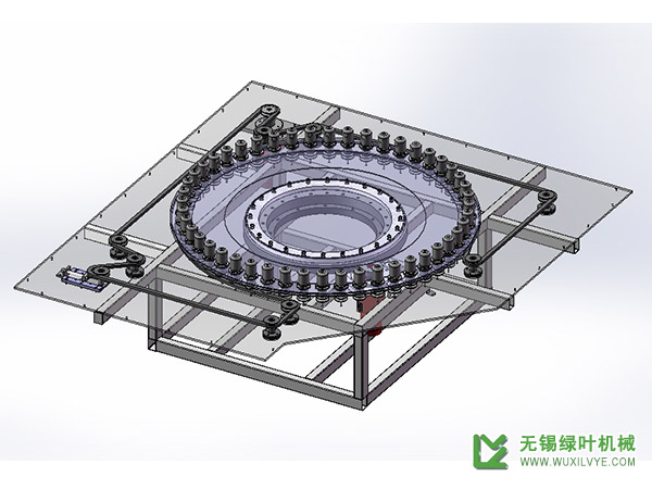 噴涂機轉臺系統三維展示